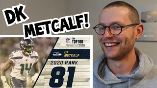 Rugby Player Reacts to DK METCALF (Seattle Seahawks WR) #81 The NFL Top 100 Players of 2020!