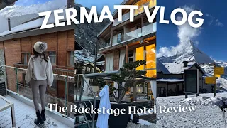 Zermatt Travel Vlog - Matterhorn view Skiing - Backstage Hotel review