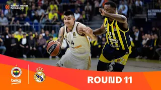 Fenerbahce Beko Istanbul-Real Madrid | Round 11 Highlights | 2023-24 Turkish Airlines EuroLeague