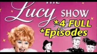 60's TV Comedy, The LUCY SHOW, 4 FULL EPISODES  Season 5 - Starring Lucille Ball