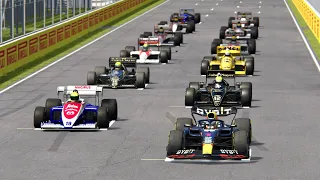 Red Bull F1 2023 vs All Ayrton Senna F1 Cars (1984-1994) - Canadian Grand Prix