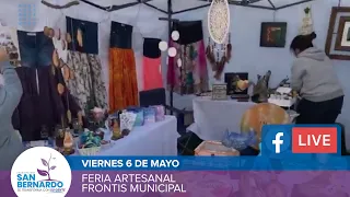 Feria de artesanas y artesanos unidos de San Bernardo en el frontis municipal