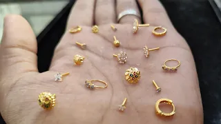 Latest gold Nose pin design with price  | Latest Gold Nose Ring Nathliya Collections 2021