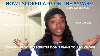 How I scored a 93 on the ASVAB?! *HELPFUL TIPS* My MEPS experience + MY USAF JOBS LIST (explained)