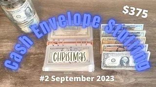 Cash Envelope Stuffing #2 September 2023 // Low Income Cash Stuffing
