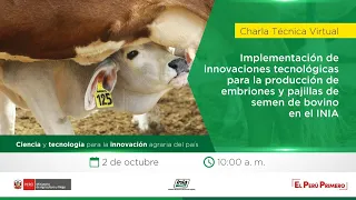 Implementación de innovaciones tecnológicas para la producción de embriones y pajillas de semen de b