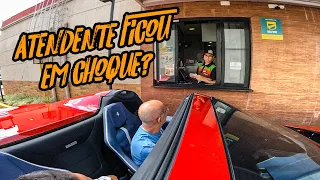 BUGAMOS O DRIVE-THRU DE FERRARI 812 GTS!!🔥 LANCHE GRATIS?