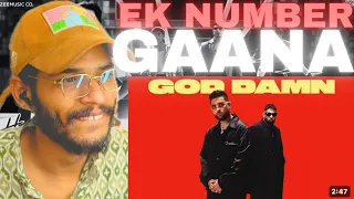 GOD DAMN  - BADSHAH  X KARAN AUJLA ( REACTION BY REACT & ROLL )