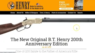 Henry Repeating Arms releasing 32 "new" firearms in late 2020-2021...