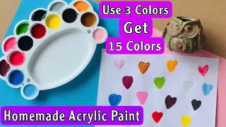 How To Make Acrylic Paint At Home | Homemade Acrylic Paint |Back To School Crafts |Mom Life Journal
