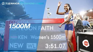 Faith Kipyegon beats Sifan Hassan in a dramatic 1500m in Monaco - Wanda Diamond League 2021