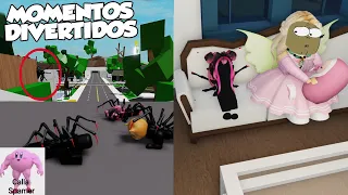 BROOKHAVEN 2 MOMENTOS DIVERTIDOS VESTIDOS DE ARAÑA CON MEMES (ROBLOX)