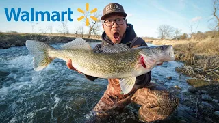 Catching GIANT Walleyes on CHEAP Walmart Lures! (CATCH CLEAN COOK)