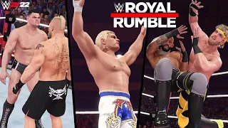 WWE 2K22 Simulation: Men's Royal Rumble match 2023 Highlights