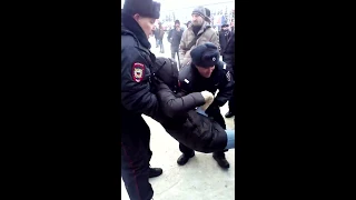 Митинг навальново Кемерово 28 января