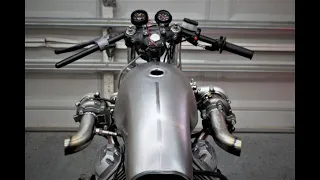 Twin Turbo Cafe Racer Moto Guzzi - Motorcycle ASMR Build