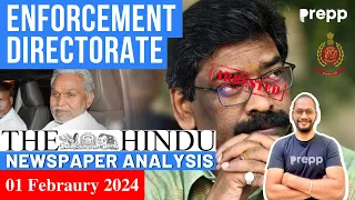 01 Feb 2024 | The Hindu Newspaper Analysis for UPSC | Current Affairs Today #thehindu