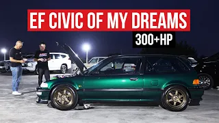 2.2 Liter K20 Swapped Into This EF Civic, Making 320hp