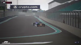 F1 Manager 22 - Miami - Race - Ricciardo crashes and brings out the Safety Car!