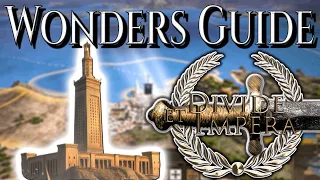 WONDERS GUIDE for Divide Et Impera!! 🎉 - Total War Rome 2
