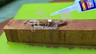 Amazing Super Glue and Cinnamon Powder ! Amaze with Wood Working Results