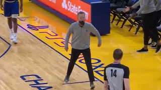 Steve Kerr is HEATED after the refs missed a double dribble call | GSW vs Mavs