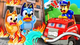 Paw Patrol Rescues Bluey & Bingo | BLUEY Toy Playset for Kids | Pretend Play with Bluey Toys