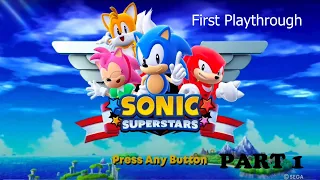 Sonic Superstars - First Playthrough (PS5 Version) PART 1 #playstation #sega