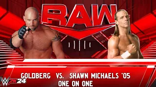 WWE 2K24 - Goldberg vs Shawn Michaels '05| Raw