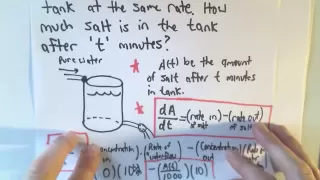 Mixing Problems and Separable Differential Equations