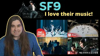 My First Time hearing SF9! Reacting to "Now or Never, Good Guy, Summer Breeze & Trauma" MVs!