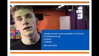 Connor Sloboda 2018 Crossfit Online Qualifier Workout 4 - Trial 2 - Teens 16-17