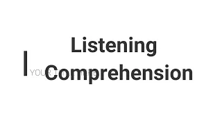 Listening Comprehension class 8