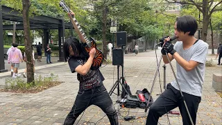 It’s so easy - Guns N’ Roses _ LIVE dual band busk in Taiwan 20231021