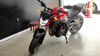 CB 500 F instalação do PPF. se escreva e comenta. @seugeraldobarbershop @geraldogtyoutube like!!!