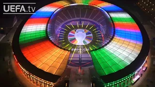 UEFA EURO 2024 logo unveiled with spectacular light show at the Olympiastadion in Berlin!