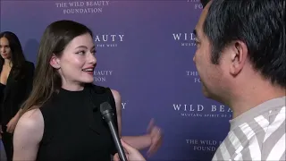 Mackenzie Foy Carpet Interview at Premiere of Wild Beauty: Mustang Spirt of the West