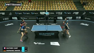 Lucie Gauthier/Audrey Zarif vs Annett Kaufmann/Sabine Winter | WTT Contender Laško 2021 | WD | R16