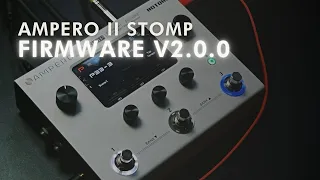 HOTONE AMPERO II STOMP | NOVO FIRMWARE V2.0.0 | CENAS @HotoneAudio