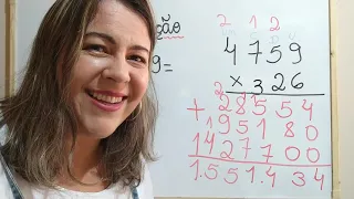 Aula de Matemática: Multiplicação por número de três algarismos