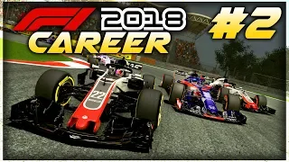 F1 2018 Career Mode Part 2: Bahrain - INCREDIBLE OVERTAKES!