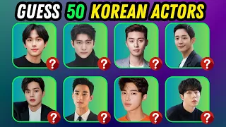 Guess the K-DRAMA ACTOR in 3 Seconds!🤟| Guess 50 Korean Actors Name | K-ACTOR QUIZ