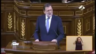 Rajoy ridiculiza el discurso de Pablo Iglesias