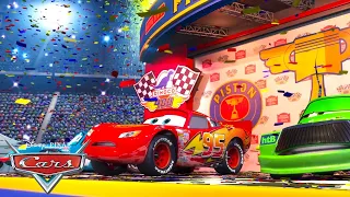 Victory Celebrations From Winning Racecars | Pixar Cars