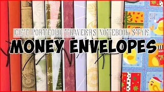 money envelope gift portfolio set travelers notebook style