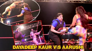 CWE | DAYADEEP KAUR VS AARUSHI DIVA CHAMPIONSHIP | #thegreatkhali #cwe #prowrestling #youtubeindia