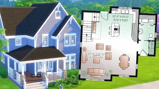 Can I recreate this real house in The Sims 4 from a floor plan?