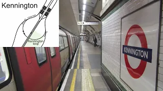 UK: London Underground, a trip round the Kennington Loop on the Northern Line