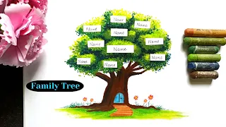 Family tree for kids project | How to make Family tree