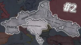 WW1 But with Kaiserreich Borders Part 2 - Hoi4 Timelapse